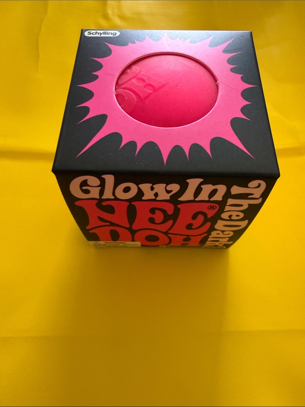 Schylling Glow-In-The-Dark Bath Ball – Pink